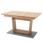 Eettafel Dixiana (met uitschuiffunctie) - Wild eikenhout - Breedte: 180 cm - Grijs