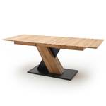 Table Covina (extensible) - Chêne sauvage - Largeur : 140 cm - Noir