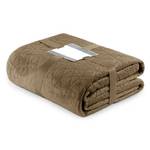 Tagesdecke Aila II Polyester / Velvet - Cappuccino - 260 x 280 cm