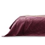 Tagesdecke Aila I Polyester / Velvet - Rosa / Bordeaux - 170 x 210 cm