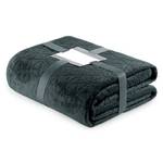 Tagesdecke Aila I Polyester / Velvet - Dunkelgrau / Silber - 170 x 210 cm