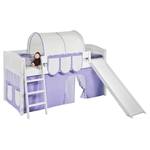 Lit mezzanine Ida Stripes Lilas - Avec échelle - Avec toboggan