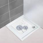 Tappeto antiscivolo per doccia Astera Materiale plastico - Bianco / Grigio