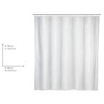 Rideau de douche Uni II Polyester - Blanc