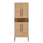 Hochschrank Limone Eiche Hell Dekor - Breite: 65 cm