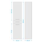 Hochschrank 3400 II Eiche Dekor - Türanschlag rechts