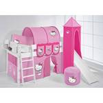 Lit mezzanine Ida Hello Kitty Rose - Avec toboggan et tour - Avec échelle