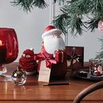 Oggetto decorativo Babbo Natale (3) Ceramica - Bianco / Rosso - Altezza: 8 cm