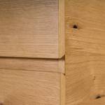 Tables de chevet Nozza Placage en bois véritable - Chêne / Noir