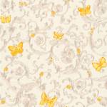 Fotomurale Versace Barocco Butterfly I Tessuto non tessuto - Giallo / Grigio