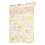 Fotomurale Versace Barocco Butterfly I Tessuto non tessuto - Giallo / Grigio