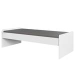 Lit simple Rocco II Blanc - Bois manufacturé - 204 x 58 x 95 cm