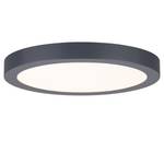 LED-plafondlamp Abia polycarbonaat/metaal - 1 lichtbron - Donkergrijs