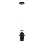Hanglamp Lavea aluminium - 1 lichtbron - Zwart