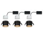 LED-inbouwlamp Gil III (set van 3) aluminium - 3 lichtbronnen