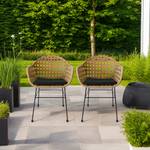 Gartenstuhl NATOVI 2er-Set Stahl / Polyrattan