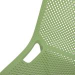 Stapelstoel VACARIA set van 2 polyetheen - Groen