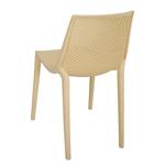 Chaises empilables Vacaria - Lot de 2 Polyéthylène - Beige