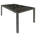 Tuintafel Oreana polyetheen/glas - Breedte: 180 cm