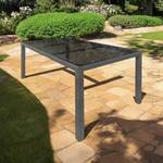 Tuintafel Oreana polyetheen/glas - Breedte: 180 cm