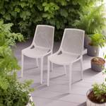 Chaises empilables Vacaria - Lot de 2 Polyéthylène - Gris