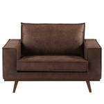 Fauteuil Jurga textielmix - Microvezel Yaka: Bruin