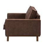 Fauteuil Jurga Tissu mélangé - Microfibre Yaka: Marron