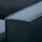 Fauteuil Jurga geweven stof - Geweven stof Sioma: Donkerblauw