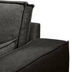 Sofa Jurga (3-Sitzer) Webstoff - Webstoff Sioma: Schwarz