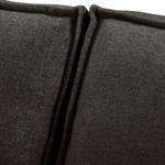 Sofa Jurga (3-Sitzer) Webstoff - Webstoff Sioma: Schwarz