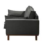 Sofa Jurga (2-Sitzer) Webstoff - Webstoff Sioma: Dunklgrau