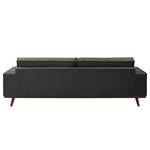 Sofa Jurga (3-Sitzer) Webstoff - Webstoff Sioma: Dunklgrau