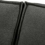 Divano Jurga (3 posti) Tessuto - Tessuto Sioma: grigio scuro