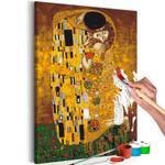Quadro da colorare The Kiss (Klimt) MDF / Tela - Multicolore