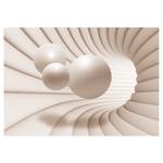 Fotobehang Tunnel met Bollen premium vlies - beige - 300 x 210 cm