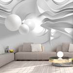 Fototapete White Corridors Premium Vlies - Grau - 300 x 210 cm