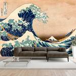 Fototapete The Great Wave off Kanagawa Premium Vlies - Mehrfarbig - 350 x 245 cm