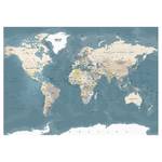 Fotobehang Vintage World Map premium vlies - meerdere kleuren - 200 x 140 cm