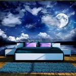 Fotobehang Magische Nacht premium vlies - blauw - 150 x 105 cm