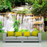 Papier peint Thai Wasserfall Papier peint en intissé premium - Multicolore - 300 x 210 cm