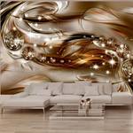 Fotobehang Chocolate Tide premium vlies - bruin/goudkleurig - 200 x 140 cm