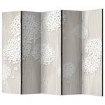 Paravent Paper Dandelions Intissé sur bois massif - Multicolore - 5 éléments