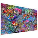 Tableau déco Jackson Pollock Inspiration MDF / Toile - Multicolore - 120 x 80 cm