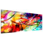 Afbeelding Dance of the rainbow MDF/canvas - meerdere kleuren - 150 x 50 cm