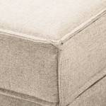Canapé d’angle Jurga Tissu - Tissu Sioma: Créme - Méridienne courte à droite (vue de face)