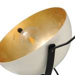 Tafellamp Larino II ijzer/staal - 1 lichtbron - Wit/goudkleurig