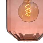 Lampe Porto III Verre transparent / Acier - 1 ampoule