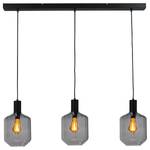 Hanglamp Porto VIII transparant glas/staal - 3 lichtbronnen