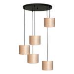 Hanglamp Venus E VII fluweel/staal - 5 lichtbronnen