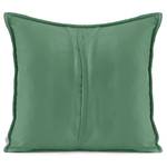 Housses de coussin Aila (lot de 2) Polyester / Effet velours - Vert foncé - 45 x 45 cm